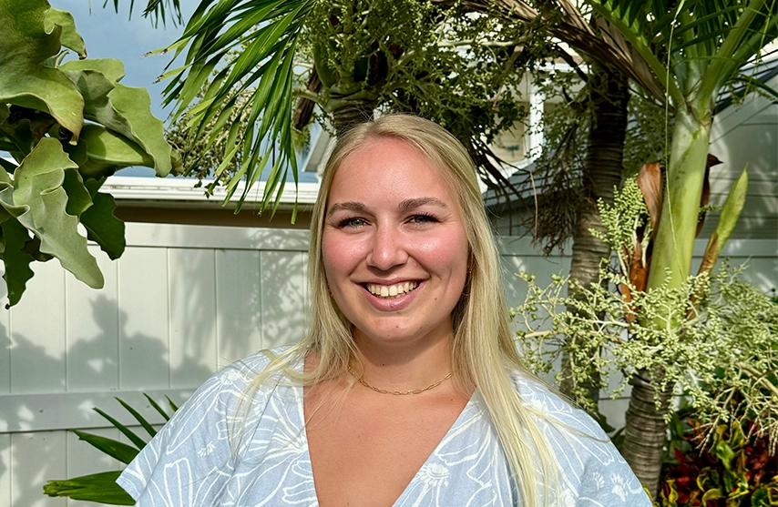 Brandi Marticoff smiles at the camera.