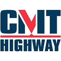 The blue and red logo of CMT Highway.