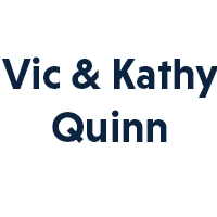 A white tile with blue lettering that reads 